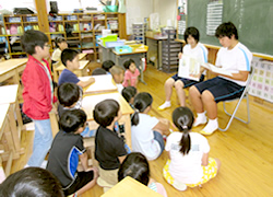 中学生の読み聞かせ
