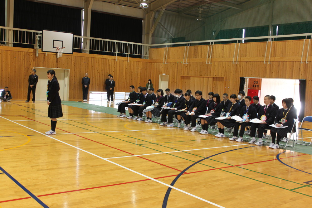 9年生を送る会がありました。
