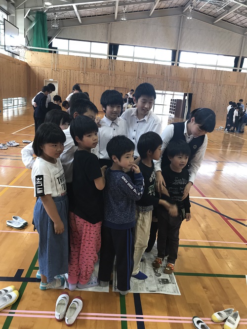 縦割り掃除班　顔合わせ交流