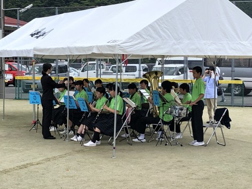 梼原消防団連合演習に参加