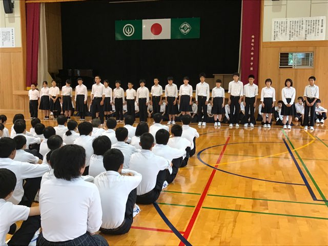 運動会結団式   8月30日