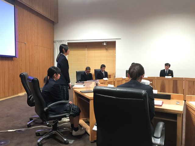 梼原町執行部と梼原学園生徒会との意見交流会